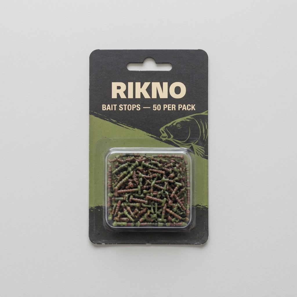 Retail pack of RIKNO bait stops