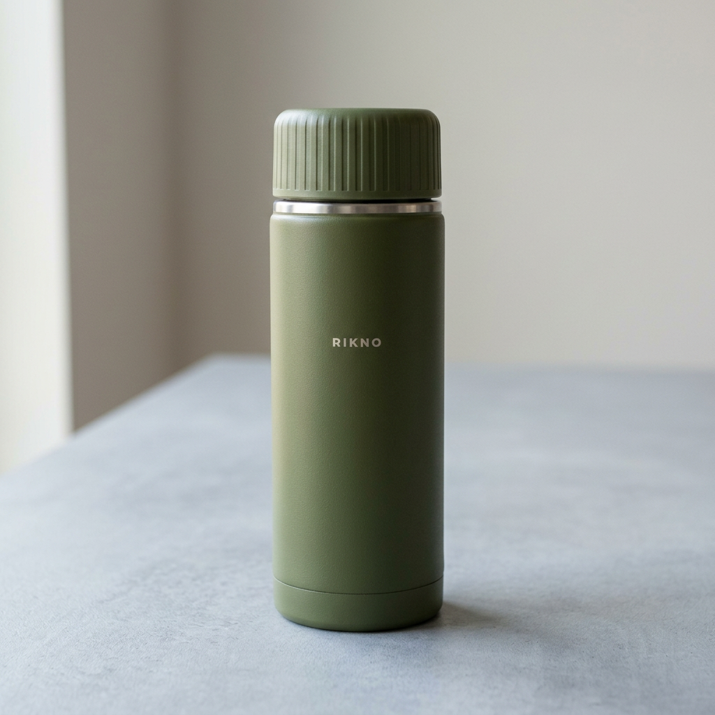 Olive green RIKNO vacuum flask