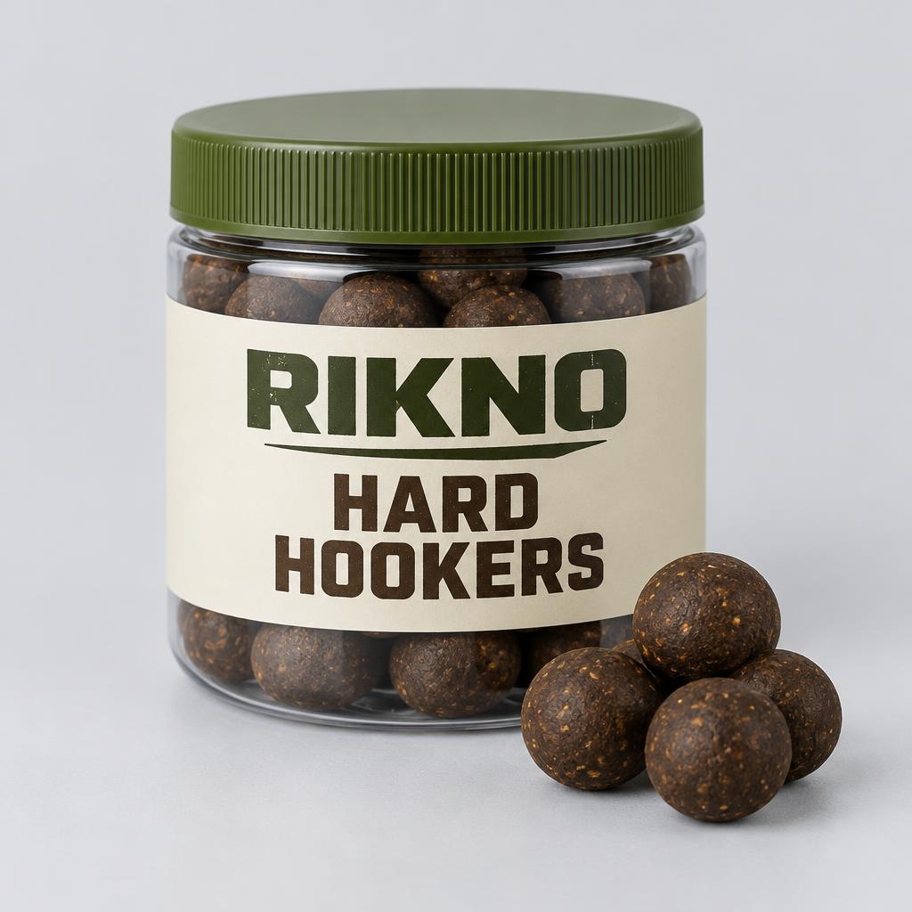 Pot of RIKNO hard hooker boilies