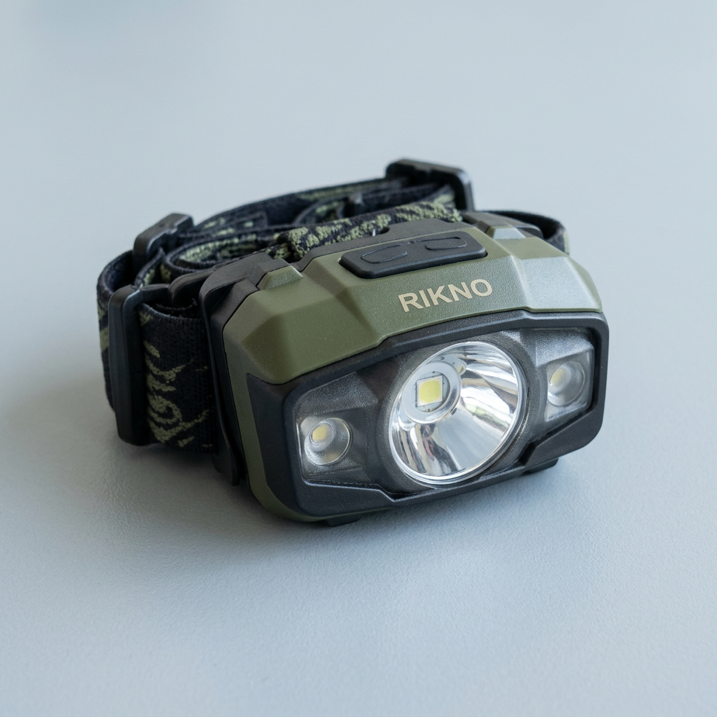 Olive green and black RIKNO headlamp